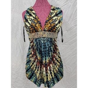 NWT Sky M Rhinestone Sleeveless Stretch Tunic Top 113893